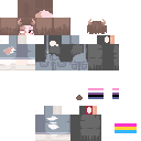 Pride goat boy with scar