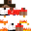 Red and black steave + fire hands (Minor update)