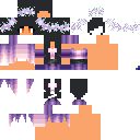 Aphmau Pretty Purple Flower Dress