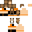 Girl In Minecraft Orange