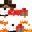Red and black steave + fire hands (Minor updates)
