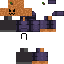 Pumpkin Man in a grey/purple-ish hoddie