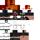 orange/red cross demon girl