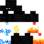black fire and water
