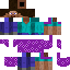 Steve with Purple kimono with flowers
