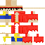 Luffy one piece skin (my friends idea)