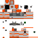 Fixed orange astronaut