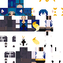 Ancient dark blue cat