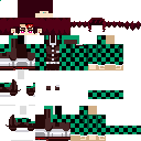 Tanjiro [ infinit castle ] minecraft skin