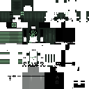 Green faceless girl