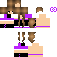 Girl In Minecraft Purple