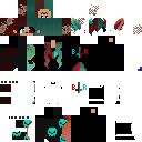 red n blue wolf girl :3