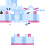 Boy Cyan Axolotl (Human Player Mobs)