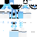 bright sky blue egirl
