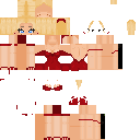 Cute Blonde Girl Red Dress