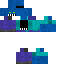 blue corrupted steve