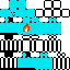 cyan flame guy